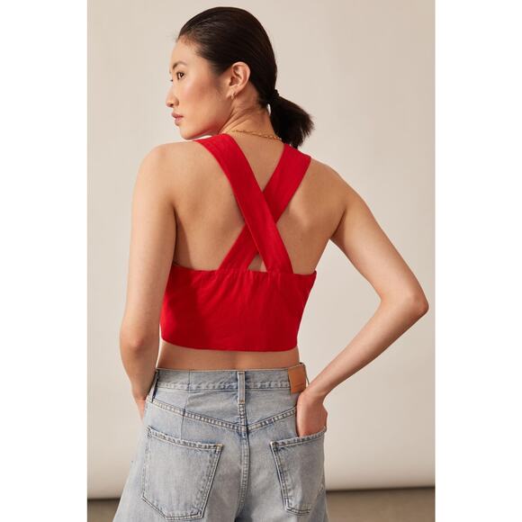 NWT Mare Mare x Anthropologie Cross-Back Vest - Medium - Picture 4 of 6